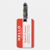 こんにちは私の名前は赤 ラゲッジタグ (裏面縦)