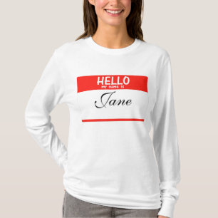 こんにちは私の名前は____のフード付きスウェットシャツです Tシャツ