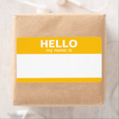 こんにちは私の名前は – -クラシック黄金色 ラベル (インサイチュ)