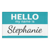 こんにちは私の名前は – パーソナライズされた 名札 (正面)