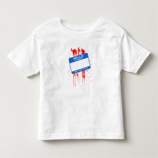 こんにちは私の名前は…ボーイズ・幼児Tシャツ トドラーTシャツ (正面)