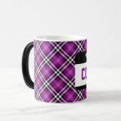 こんにちは私の名前はCOACHスポーツ名タグプレイドパープル モーフィングマグカップ (正面左)