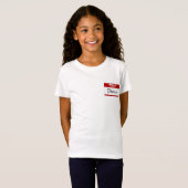 こんにちは私の名前はDanicaはです(赤い) Tシャツ (正面フル)