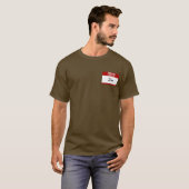 こんにちは私の名前はJonはです(赤い) Tシャツ (正面フル)