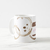 こんにちは私の名前はMOMMY Nametagコーヒーリングや輪おもしろい コーヒーマグカップ (正面左)