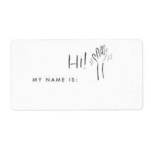 こんにちは私の名前はName Tagです ラベル