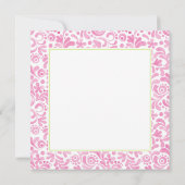 こんにちは私の名前はNametagピンクホワイトグリーン彼女 (裏面)