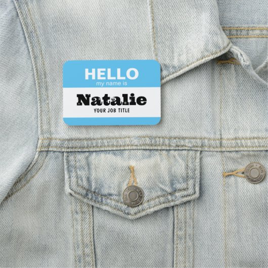 こんにちは私の名前はNHS開業医子供部屋学校 名札 (インサイチュ)