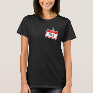 こんにちは私の名前はPaul Funny Halloween Custeme Name Tシャツ