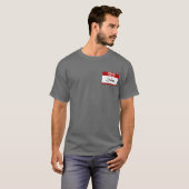 こんにちは私の名前はSilasはです(赤い) Tシャツ (正面フル)