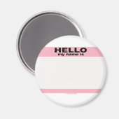 こんにちは私の名前空白のはPINK copy マグネット (正面/裏面)