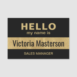 こんにちは私の名前 – ビジネスカスタム従業員名 名札