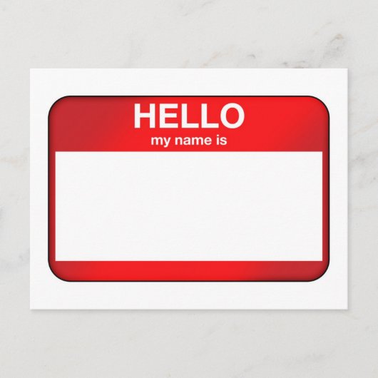 こんにちは私の名前… ポストカード (正面)