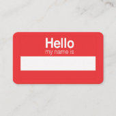 こんにちは私の名前 名刺 (正面)