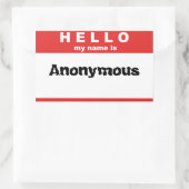 こんにちは私の名前 長方形シール (バッグ)