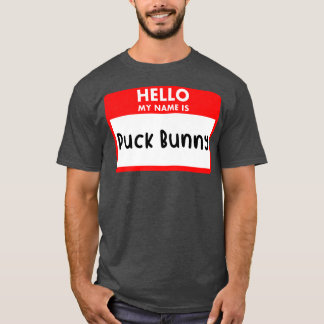 こんにちは私の名前Puck Bunnyアイスホッケーグラフィックノベル Tシャツ