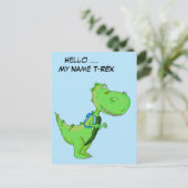 こんにちは私の名前TRex ポストカード (スタンド正面)