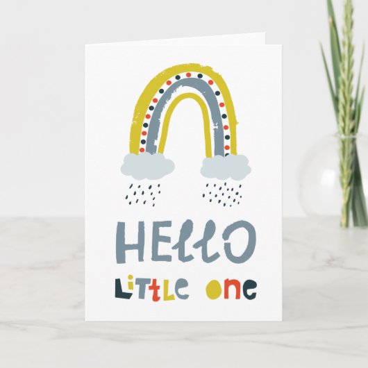 こんにちは私の小さな虹 カード (正面)