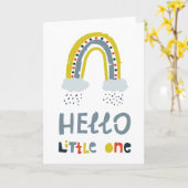 こんにちは私の小さな虹 カード (黄色い花)