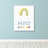 こんにちは私の小さな虹 キャンバスプリント (インサイチュ (ウッドフロア))