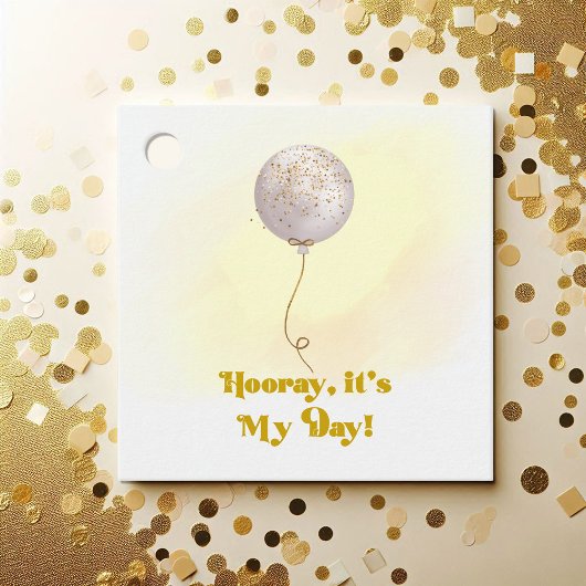 こんにちは私の日の誕生日パーティー フェイバータグ