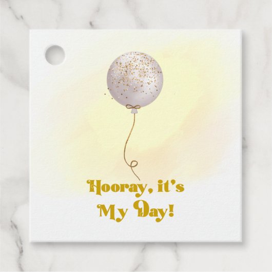 こんにちは私の日の誕生日パーティー フェイバータグ (正面)
