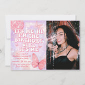 こんにちは私の誕生日16誕生日 招待状 (正面)
