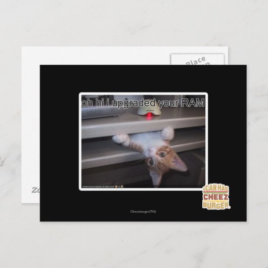 こんにちは私はあなたのRAMをアップグレードした ポストカード (正面/裏面)