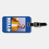 こんにちは私はあなたは探してカスタム写真 ラゲッジタグ (正面横)