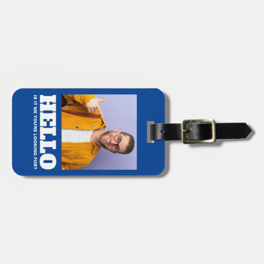 こんにちは私はあなたは探してカスタム写真 ラゲッジタグ (正面横)