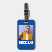 こんにちは私はあなたは探してカスタム写真 ラゲッジタグ (正面縦)