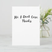 こんにちは私はおもしろいな感謝を気にしません サンキューカード (スタンド正面)