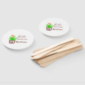 こんにちは私はここで新しい赤ちゃんシャワー子供のフローラリーフp ハンドファン (組立なし)