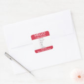 こんにちは私はアレルゲンのパーソナライズされたベーカリー スクエアシール (封筒)