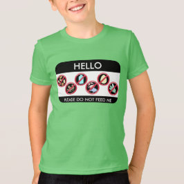 こんにちは私はカスタムな上8のアレルギーの記号にアレルギーです トドラーTシャツ