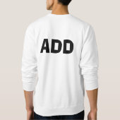 こんにちは私はチーズをします好みますチーズI愛cheeを…好みます スウェットシャツ (裏面)