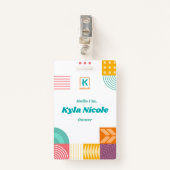 こんにちは私はバックバッジで緊急ラベルとbagde 2 バッジ (正面クリップ)