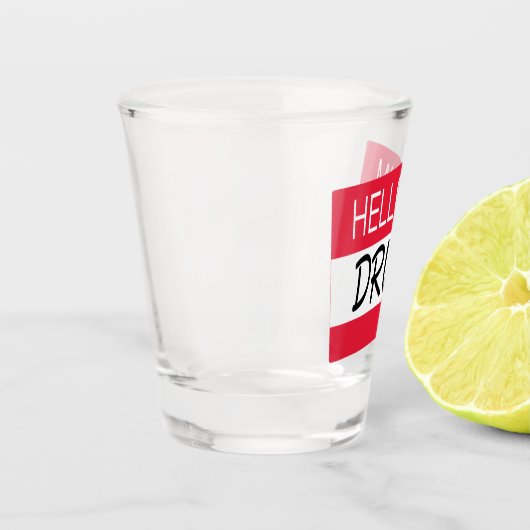 こんにちは私はユーモアで飲す ショットグラス (左)