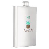 こんにちは私はリリーの多肉汁追加の名前の水色 フラスク (右)