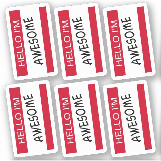 こんにちは私は素晴らし6のセット シール (正面)