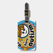 こんにちは私は自閉症-認識度--を経験します ラゲッジタグ (正面縦)