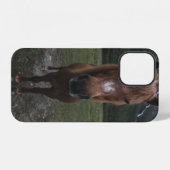 こんにちは私は馬です iPhoneケース (裏面横)