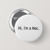 こんにちは私はMacです 缶バッジ (正面&裏面)
