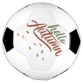 こんにちは秋 サッカーボール (回転)