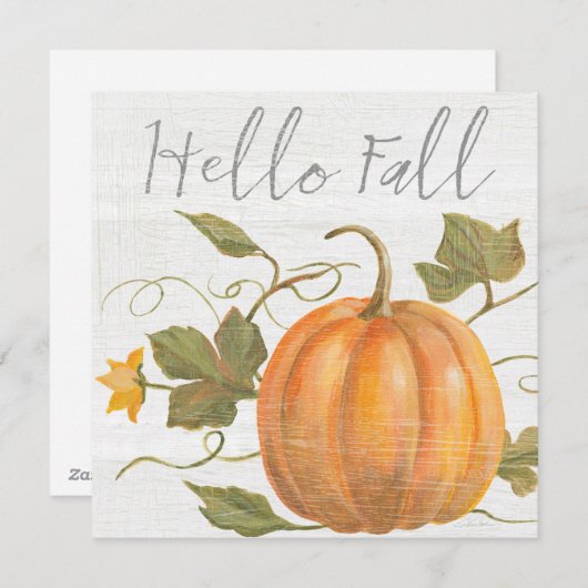 こんにちは秋 シーズンカード (正面/裏面)