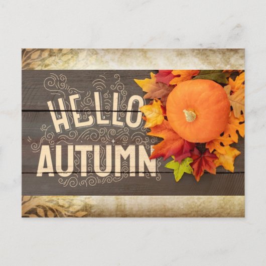 こんにちは秋 ポストカード (正面)