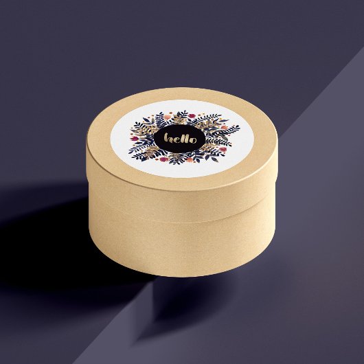 こんにちは秋 ラウンドシール