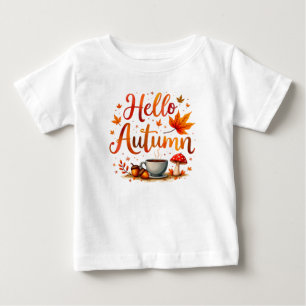 こんにちは秋、居心地の良い郷愁 ベビーTシャツ