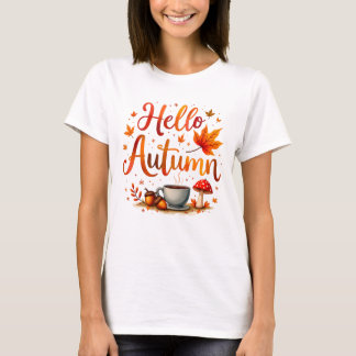 こんにちは秋、居心地の良い郷愁 Tシャツ