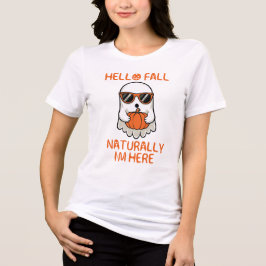 こんにちは秋 Naturally I'm Here トライブレンドTシャツ